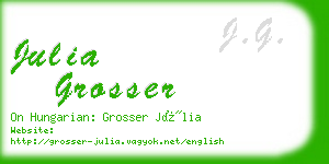 julia grosser business card